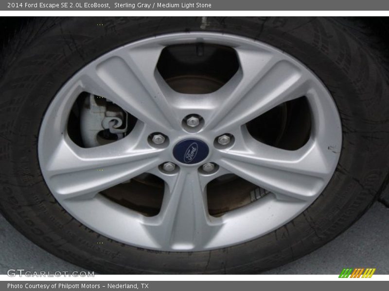 Sterling Gray / Medium Light Stone 2014 Ford Escape SE 2.0L EcoBoost