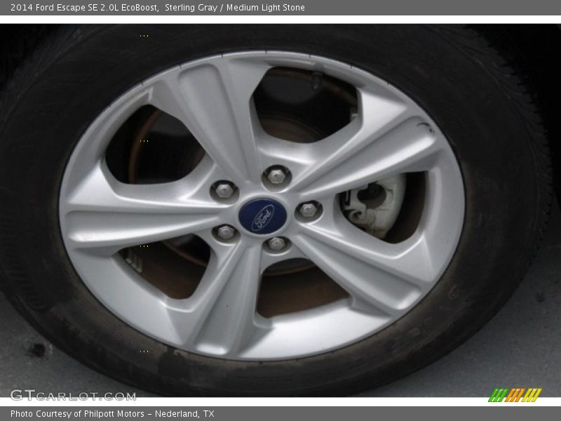 Sterling Gray / Medium Light Stone 2014 Ford Escape SE 2.0L EcoBoost