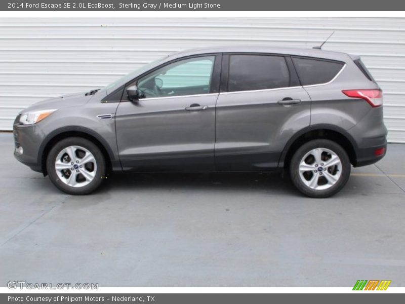 Sterling Gray / Medium Light Stone 2014 Ford Escape SE 2.0L EcoBoost