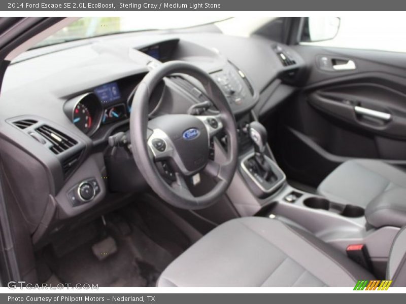 Sterling Gray / Medium Light Stone 2014 Ford Escape SE 2.0L EcoBoost