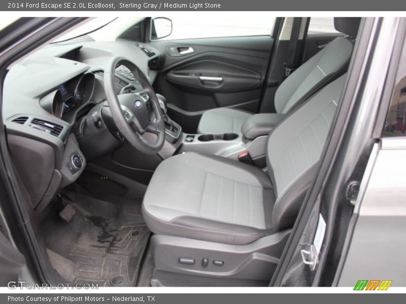 Sterling Gray / Medium Light Stone 2014 Ford Escape SE 2.0L EcoBoost