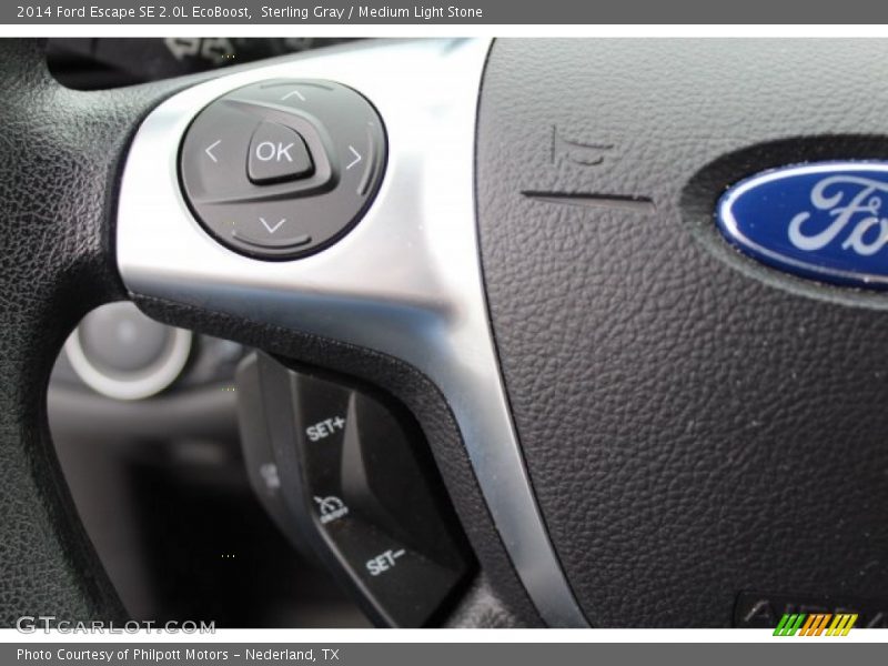 Sterling Gray / Medium Light Stone 2014 Ford Escape SE 2.0L EcoBoost
