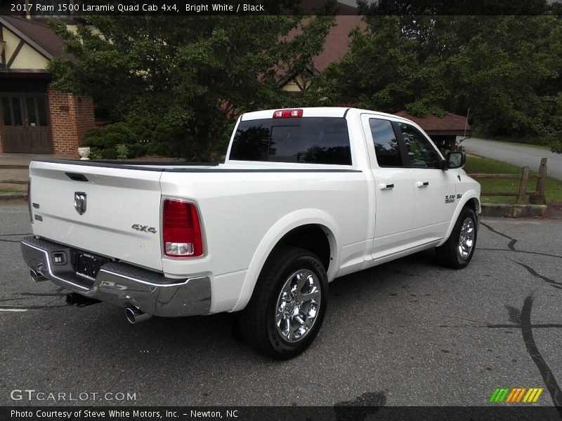 Bright White / Black 2017 Ram 1500 Laramie Quad Cab 4x4