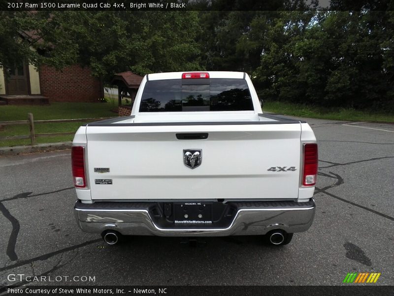 Bright White / Black 2017 Ram 1500 Laramie Quad Cab 4x4