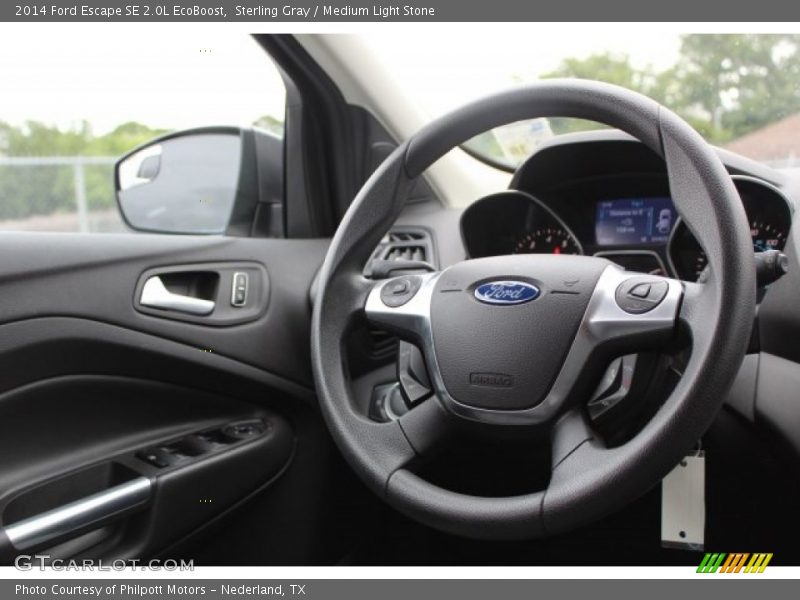 Sterling Gray / Medium Light Stone 2014 Ford Escape SE 2.0L EcoBoost