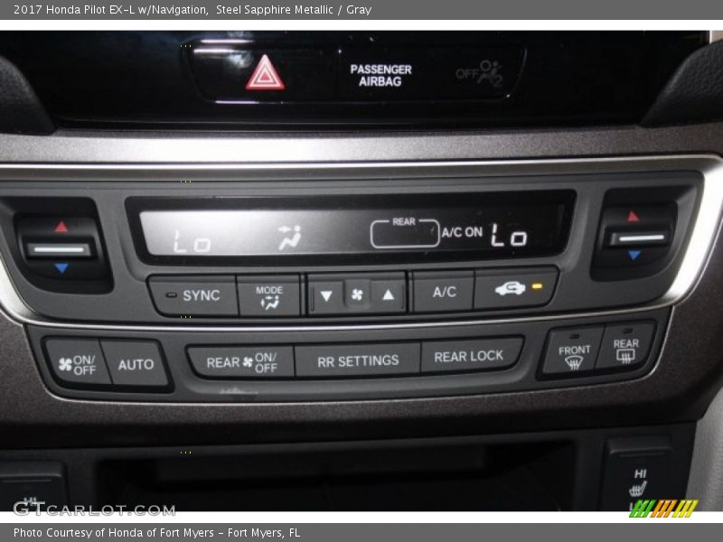 Steel Sapphire Metallic / Gray 2017 Honda Pilot EX-L w/Navigation