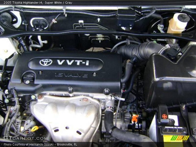 Super White / Gray 2005 Toyota Highlander I4