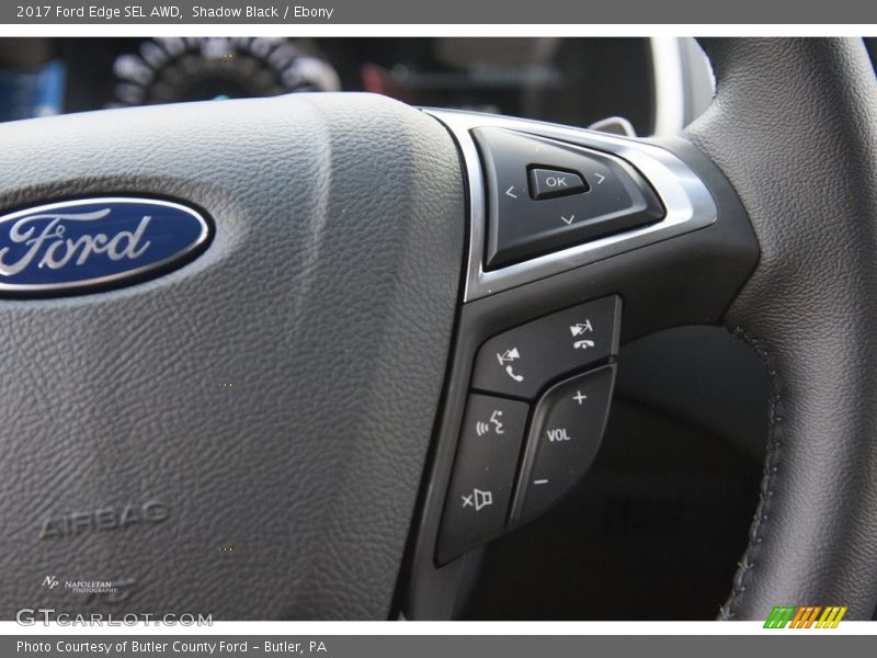 Shadow Black / Ebony 2017 Ford Edge SEL AWD
