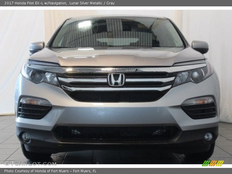 Lunar Silver Metallic / Gray 2017 Honda Pilot EX-L w/Navigation