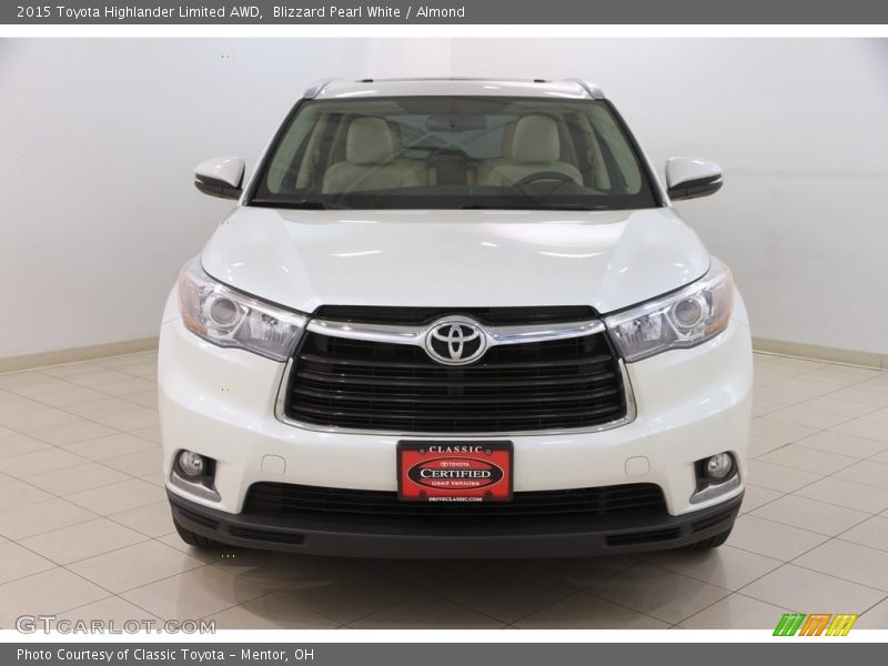 Blizzard Pearl White / Almond 2015 Toyota Highlander Limited AWD