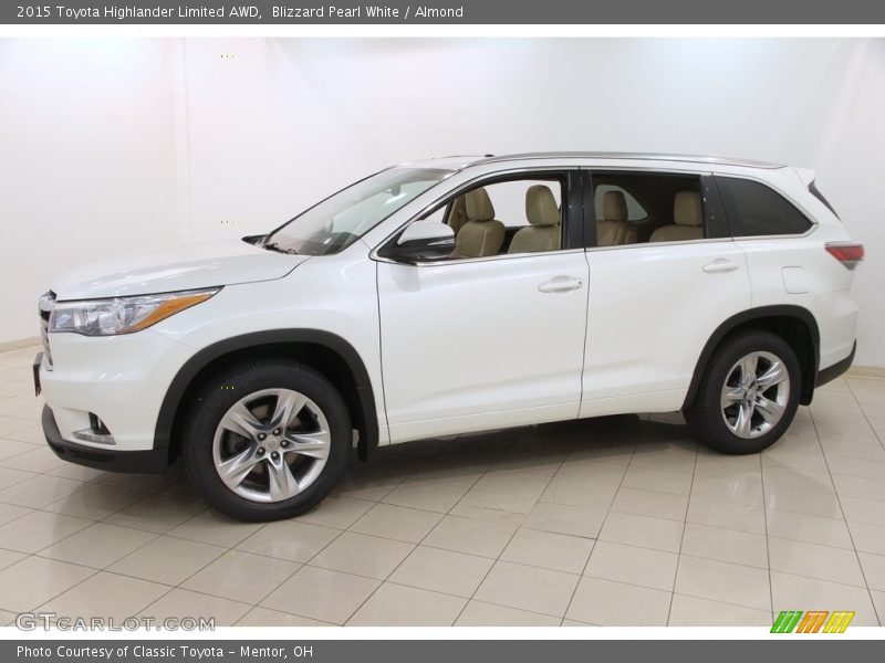 Blizzard Pearl White / Almond 2015 Toyota Highlander Limited AWD