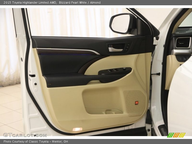 Blizzard Pearl White / Almond 2015 Toyota Highlander Limited AWD
