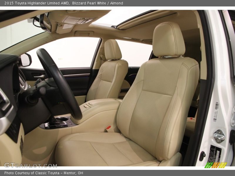 Blizzard Pearl White / Almond 2015 Toyota Highlander Limited AWD