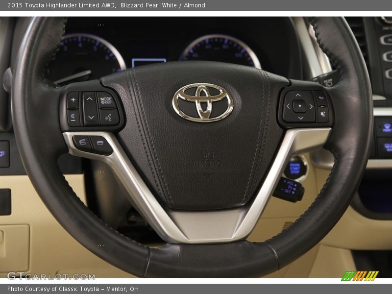 Blizzard Pearl White / Almond 2015 Toyota Highlander Limited AWD