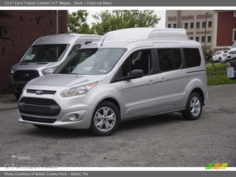 Silver / Charcoal Black 2017 Ford Transit Connect XLT Wagon