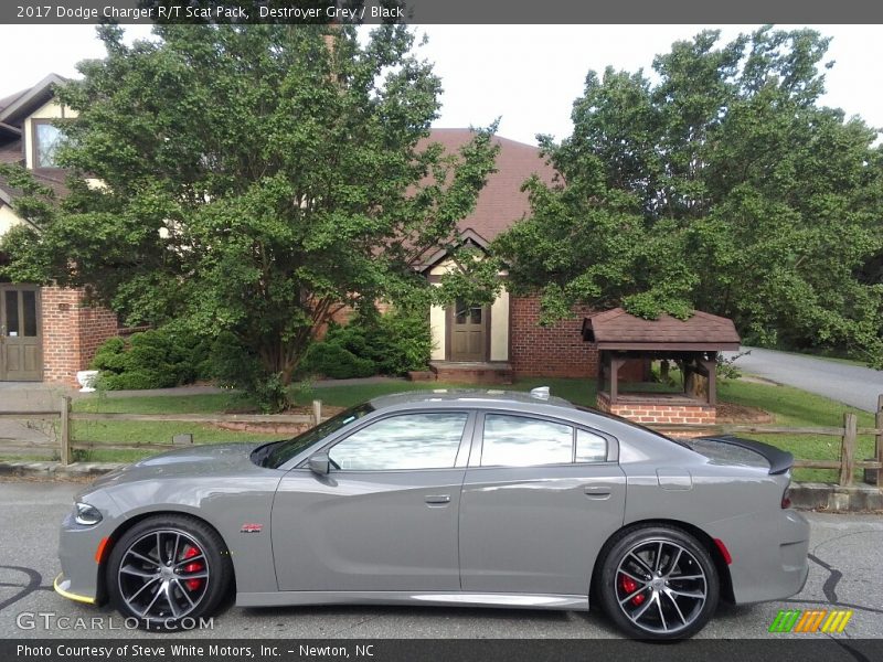Destroyer Grey / Black 2017 Dodge Charger R/T Scat Pack