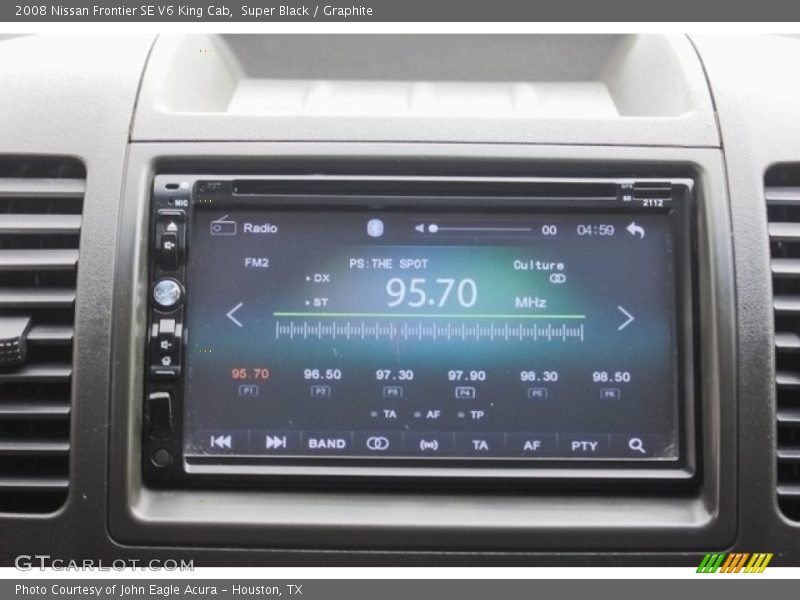Super Black / Graphite 2008 Nissan Frontier SE V6 King Cab