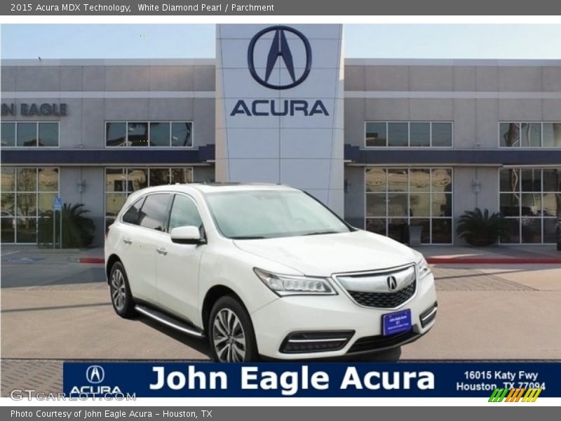 White Diamond Pearl / Parchment 2015 Acura MDX Technology