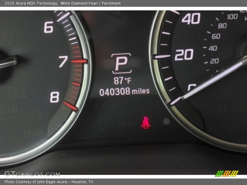 White Diamond Pearl / Parchment 2015 Acura MDX Technology