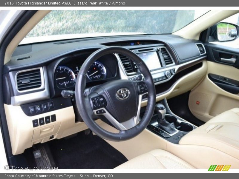 Blizzard Pearl White / Almond 2015 Toyota Highlander Limited AWD