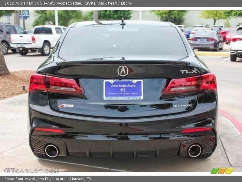 Crystal Black Pearl / Ebony 2018 Acura TLX V6 SH-AWD A-Spec Sedan