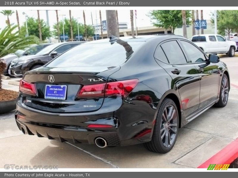 Crystal Black Pearl / Ebony 2018 Acura TLX V6 SH-AWD A-Spec Sedan