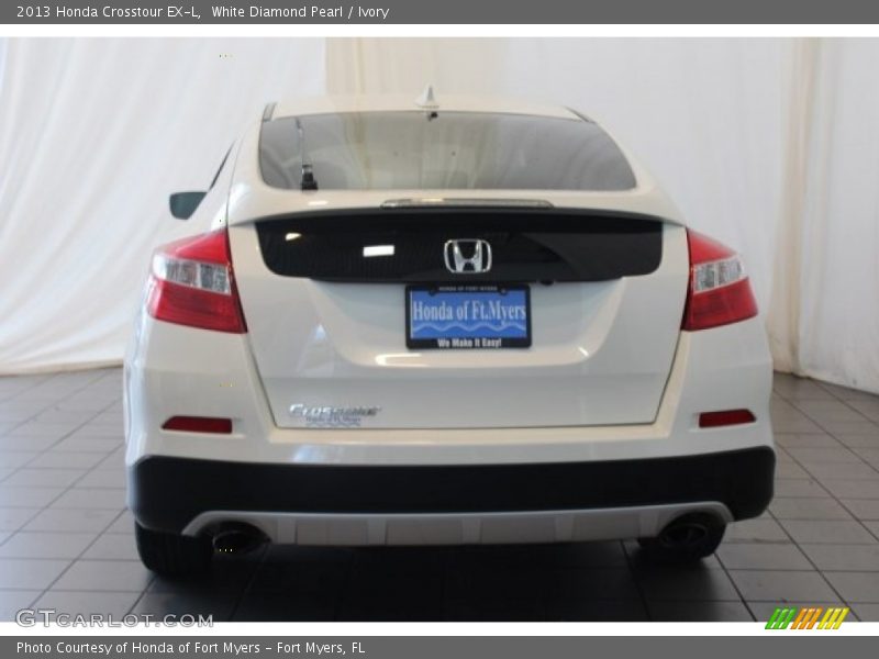 White Diamond Pearl / Ivory 2013 Honda Crosstour EX-L