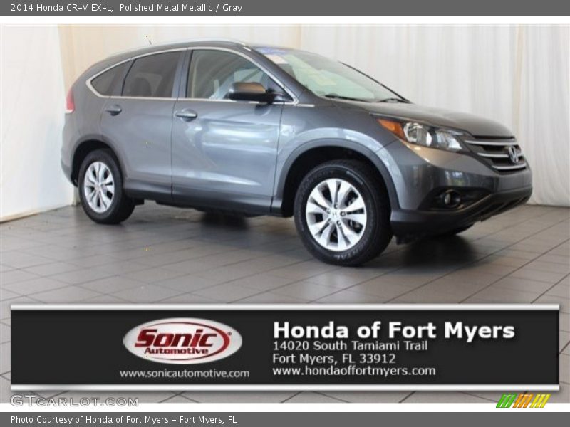 Polished Metal Metallic / Gray 2014 Honda CR-V EX-L