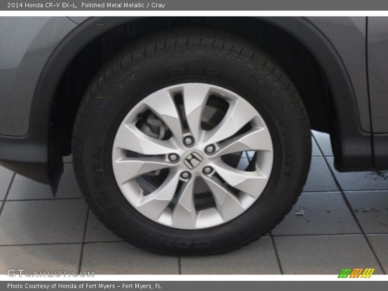 Polished Metal Metallic / Gray 2014 Honda CR-V EX-L