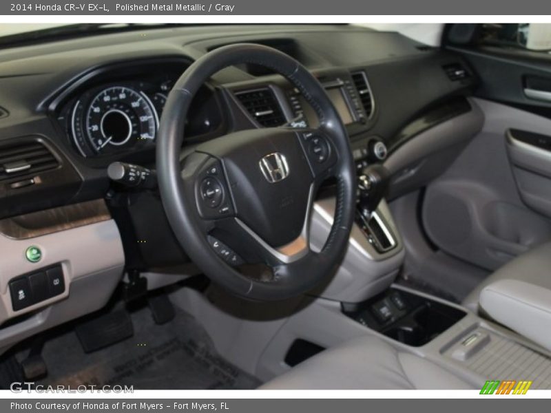 Polished Metal Metallic / Gray 2014 Honda CR-V EX-L