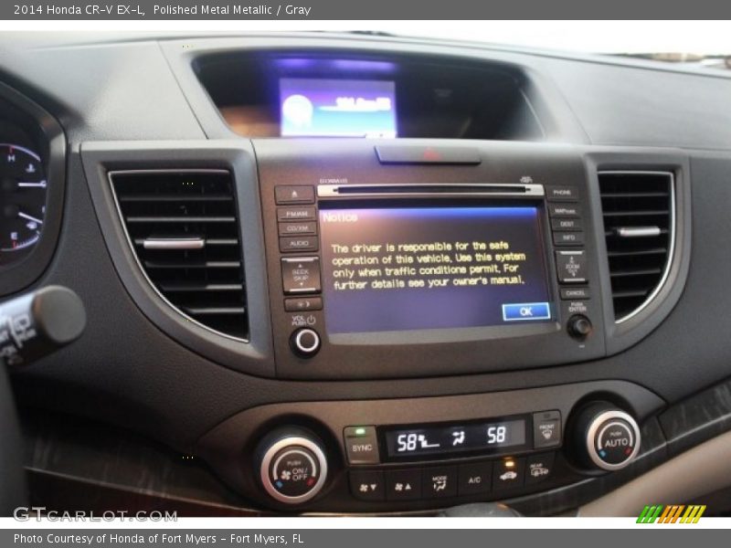 Polished Metal Metallic / Gray 2014 Honda CR-V EX-L