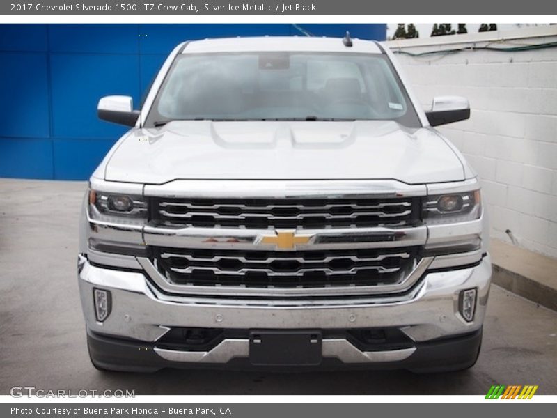 Silver Ice Metallic / Jet Black 2017 Chevrolet Silverado 1500 LTZ Crew Cab