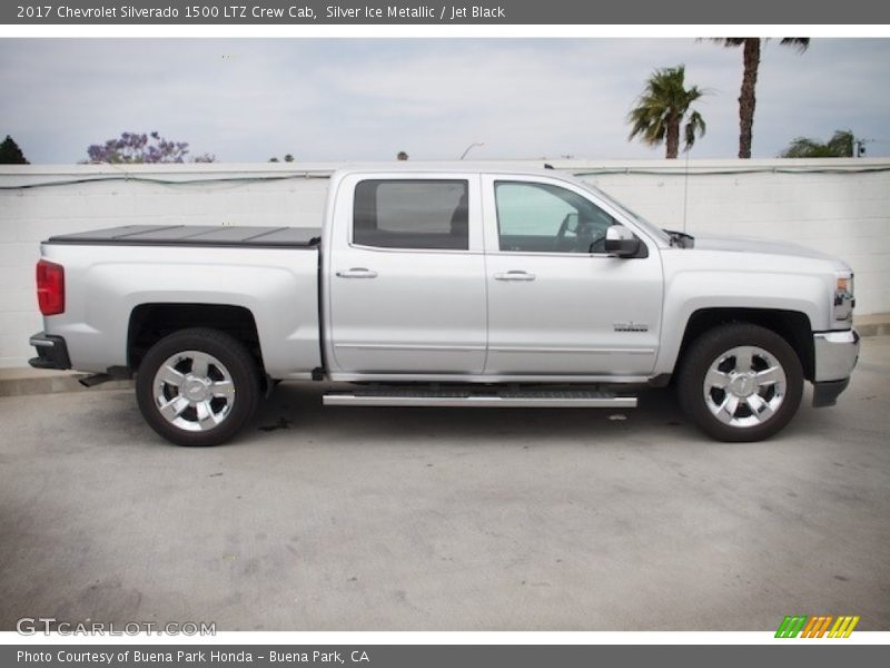 Silver Ice Metallic / Jet Black 2017 Chevrolet Silverado 1500 LTZ Crew Cab