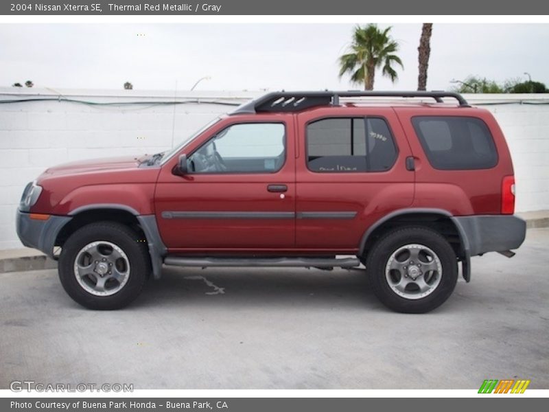 Thermal Red Metallic / Gray 2004 Nissan Xterra SE