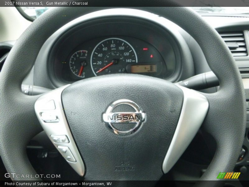Gun Metallic / Charcoal 2017 Nissan Versa S