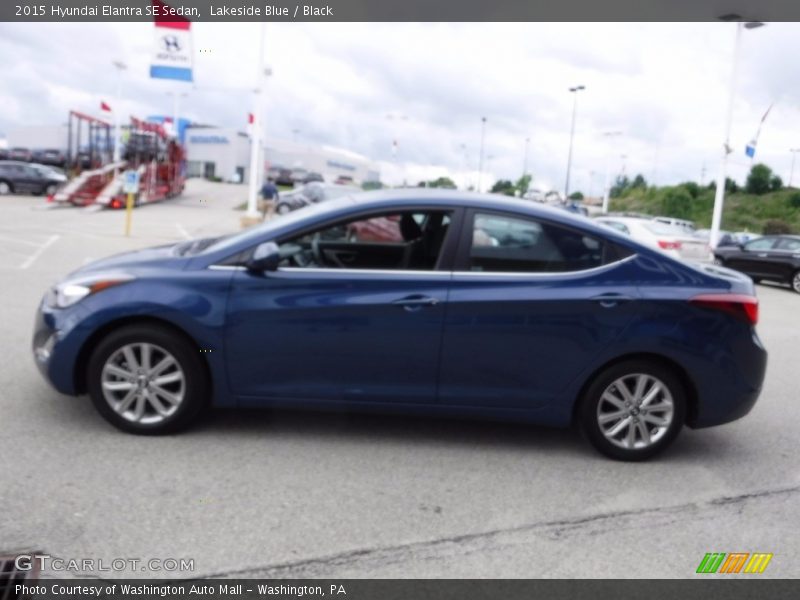 Lakeside Blue / Black 2015 Hyundai Elantra SE Sedan