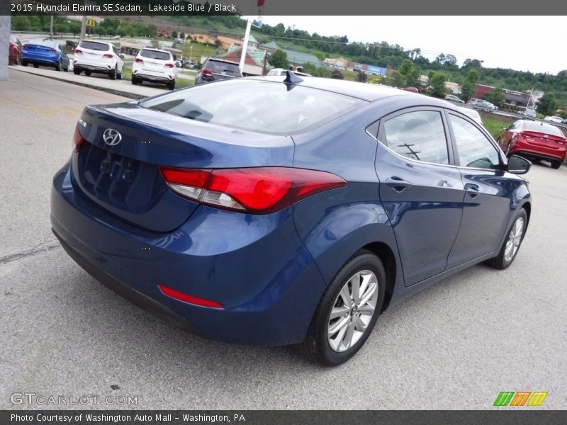 Lakeside Blue / Black 2015 Hyundai Elantra SE Sedan