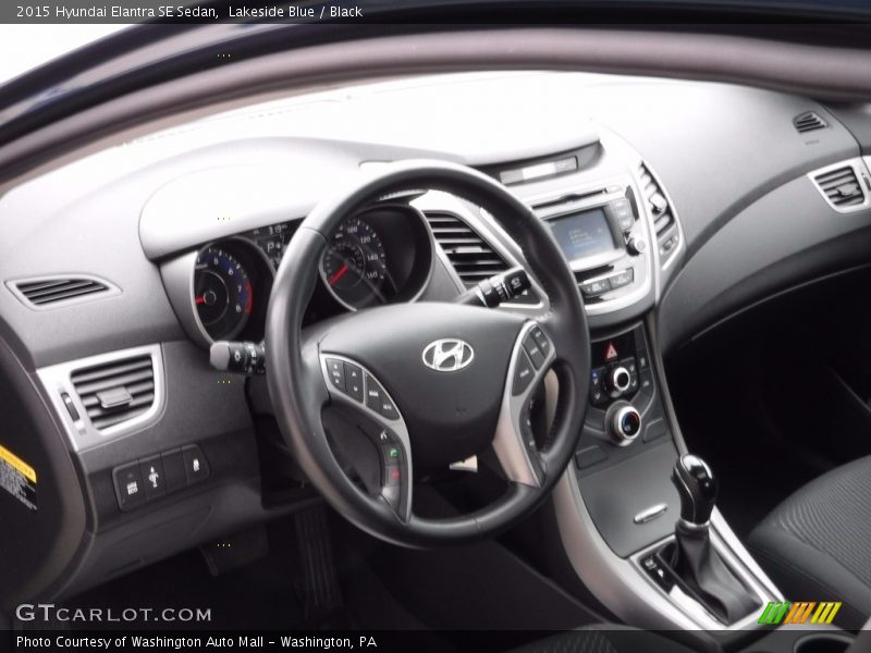 Lakeside Blue / Black 2015 Hyundai Elantra SE Sedan