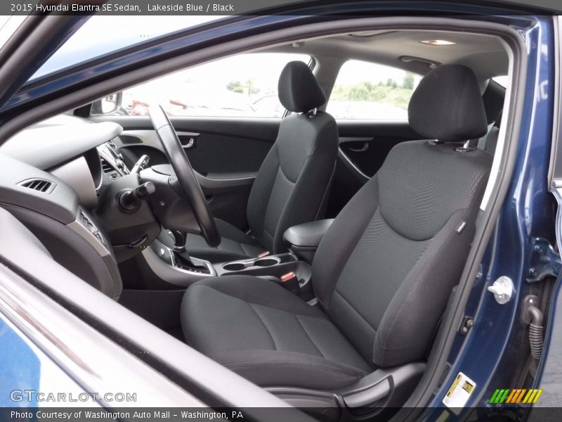 Lakeside Blue / Black 2015 Hyundai Elantra SE Sedan