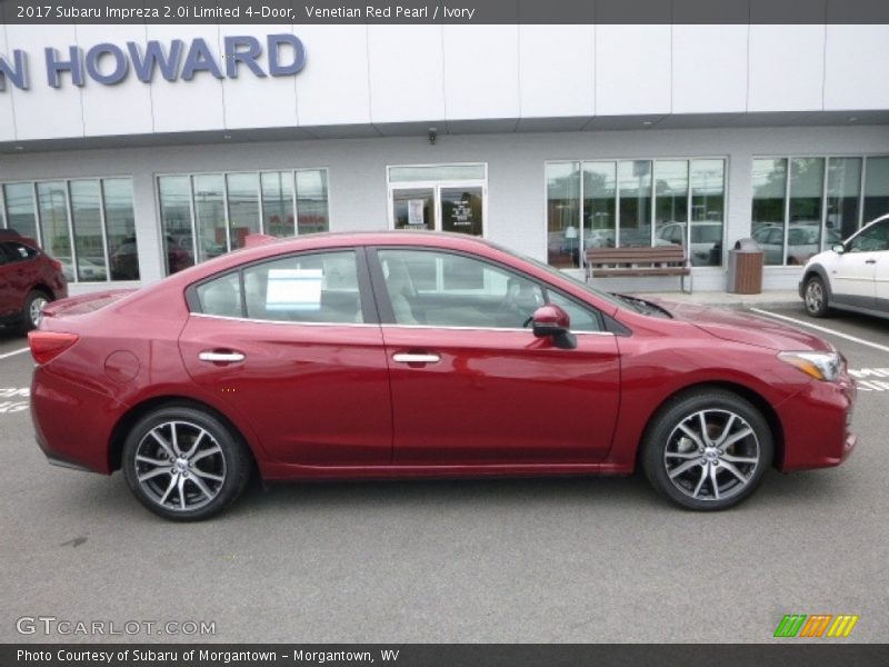 Venetian Red Pearl / Ivory 2017 Subaru Impreza 2.0i Limited 4-Door