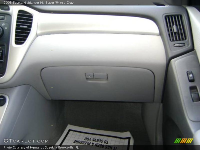 Super White / Gray 2005 Toyota Highlander I4