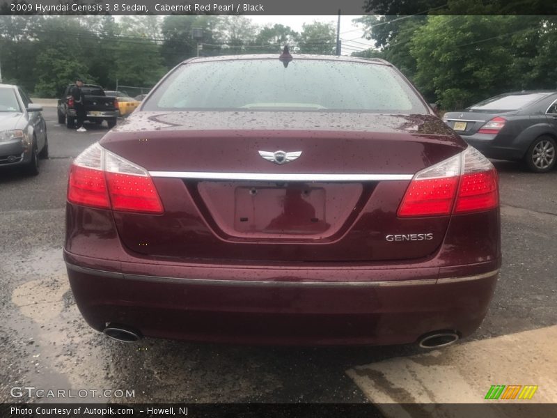 Cabernet Red Pearl / Black 2009 Hyundai Genesis 3.8 Sedan
