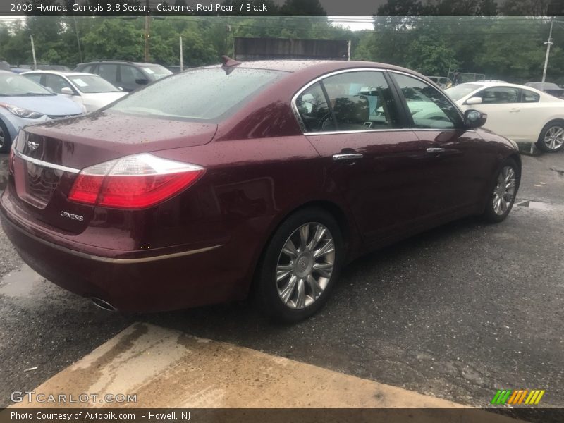 Cabernet Red Pearl / Black 2009 Hyundai Genesis 3.8 Sedan