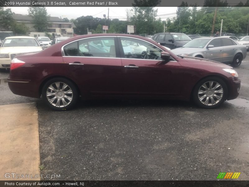 Cabernet Red Pearl / Black 2009 Hyundai Genesis 3.8 Sedan