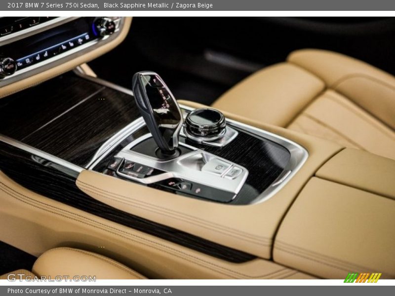 Black Sapphire Metallic / Zagora Beige 2017 BMW 7 Series 750i Sedan