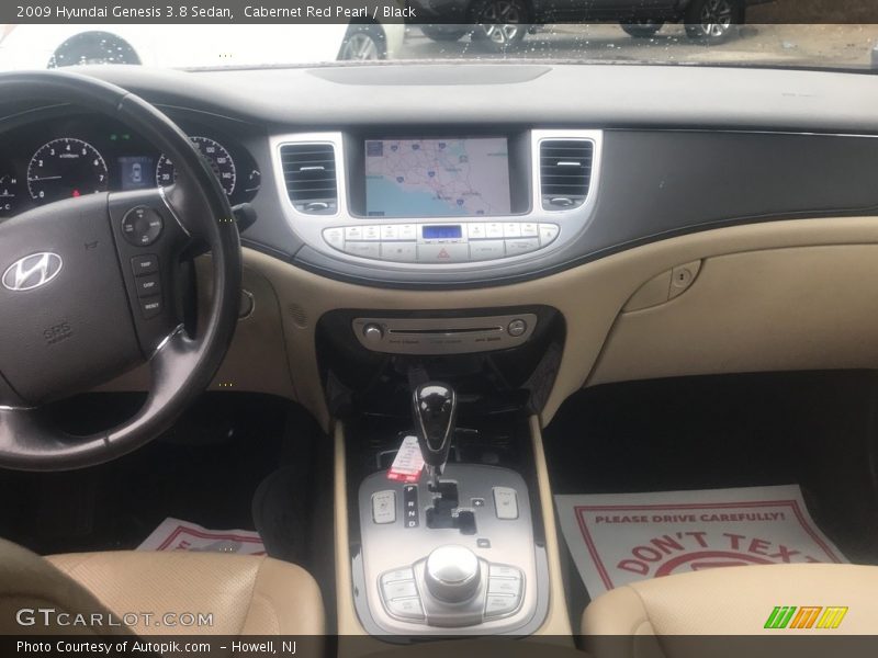 Cabernet Red Pearl / Black 2009 Hyundai Genesis 3.8 Sedan