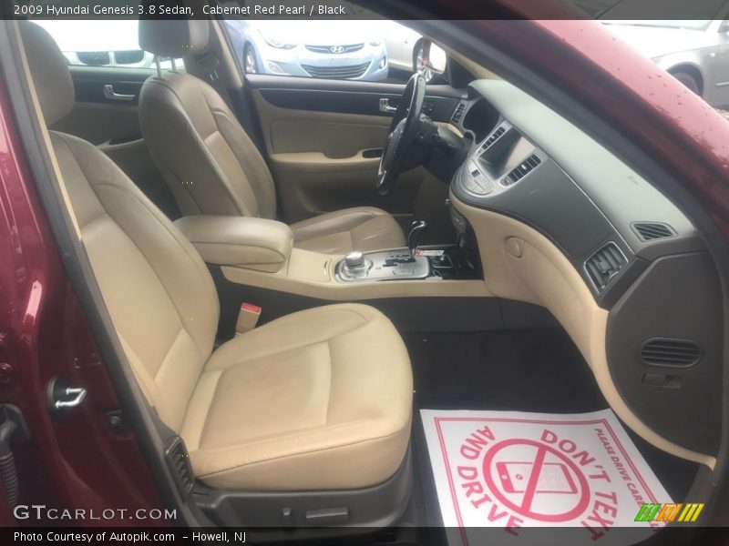 Cabernet Red Pearl / Black 2009 Hyundai Genesis 3.8 Sedan