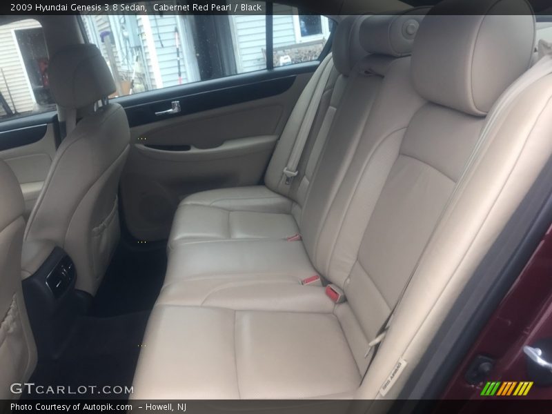 Cabernet Red Pearl / Black 2009 Hyundai Genesis 3.8 Sedan