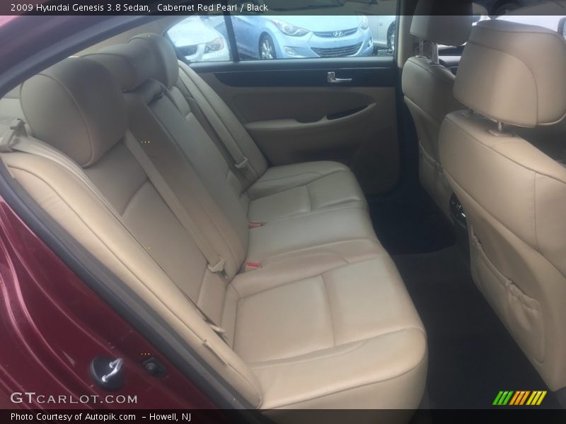 Cabernet Red Pearl / Black 2009 Hyundai Genesis 3.8 Sedan