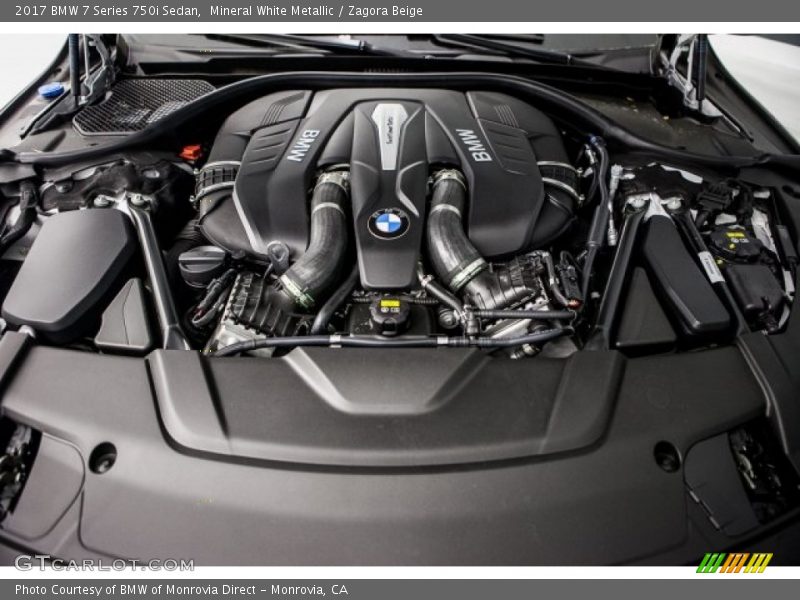 Mineral White Metallic / Zagora Beige 2017 BMW 7 Series 750i Sedan